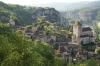 Saint-Cirq lapopie -vue-d'ensemble-plus beaux villages de France